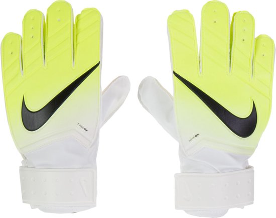 Nike Match - Keeperhandschoenen Kinderen - Geel/Wit/Zwart - Maat 3 | bol.com