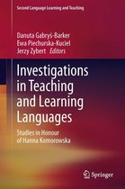 Second Language Learning and Teaching - Investigations in Teaching and Learning Languages