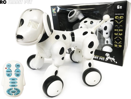 verkorten buitenspiegel Dageraad Robot Dogg Smart pet- Slimme robot puppy met infrarood afstandsbediening - bestuurbaar... | bol.com