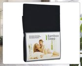 Bamboe hoeslaken voor matras - 90 x 210/220 x 30 cm - ZWART