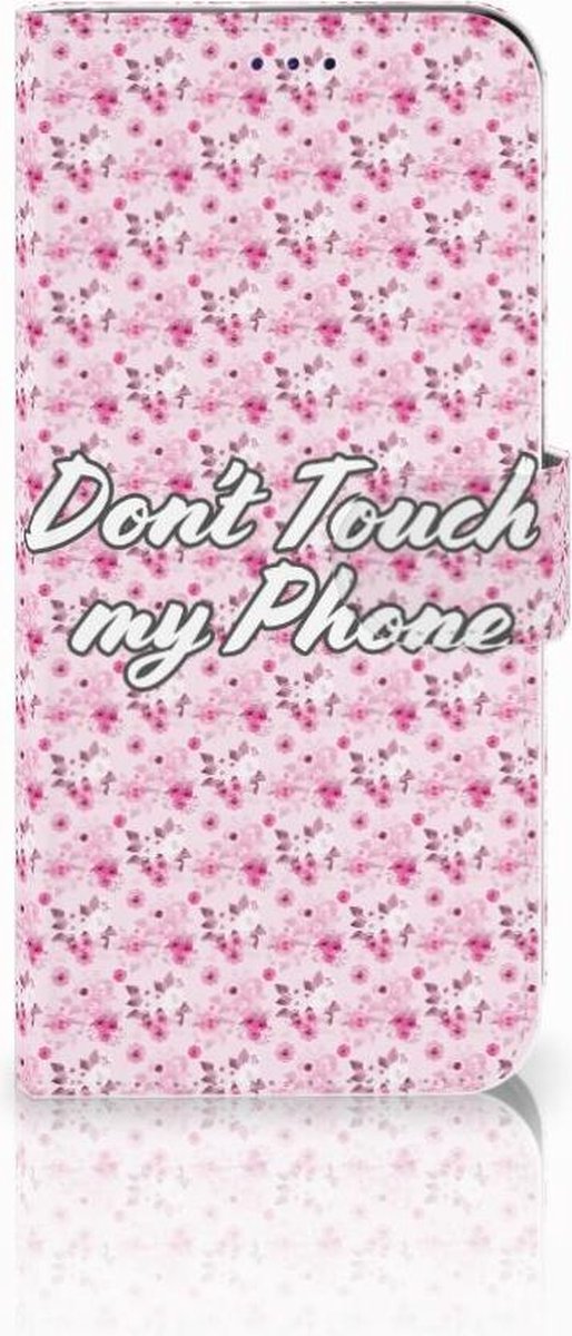 Samsung Galaxy A50 Portemonnee Hoesje Flowers Pink DTMP