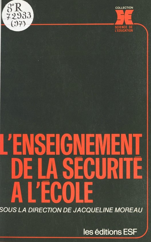 L'enseignement de la sécurité à l'école - cover
