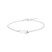 Selected Jewels Hearts Armband 1327001 (Lengte: 16.00-19.00 cm) - Zilver