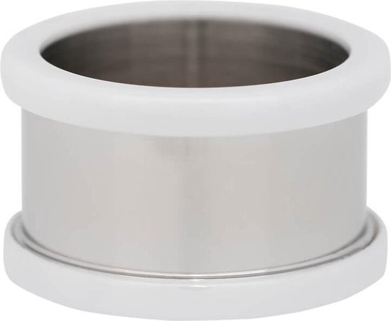 iXXXi - Basisring Ceramic - Zilverkleurig - 10 mm - maat 18,5