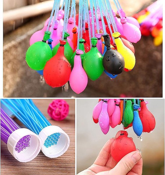 Zelfsluitende Waterballonnen - Magische Waterbalonnen Met Vuller - Waterbommen Set - 111-Delig