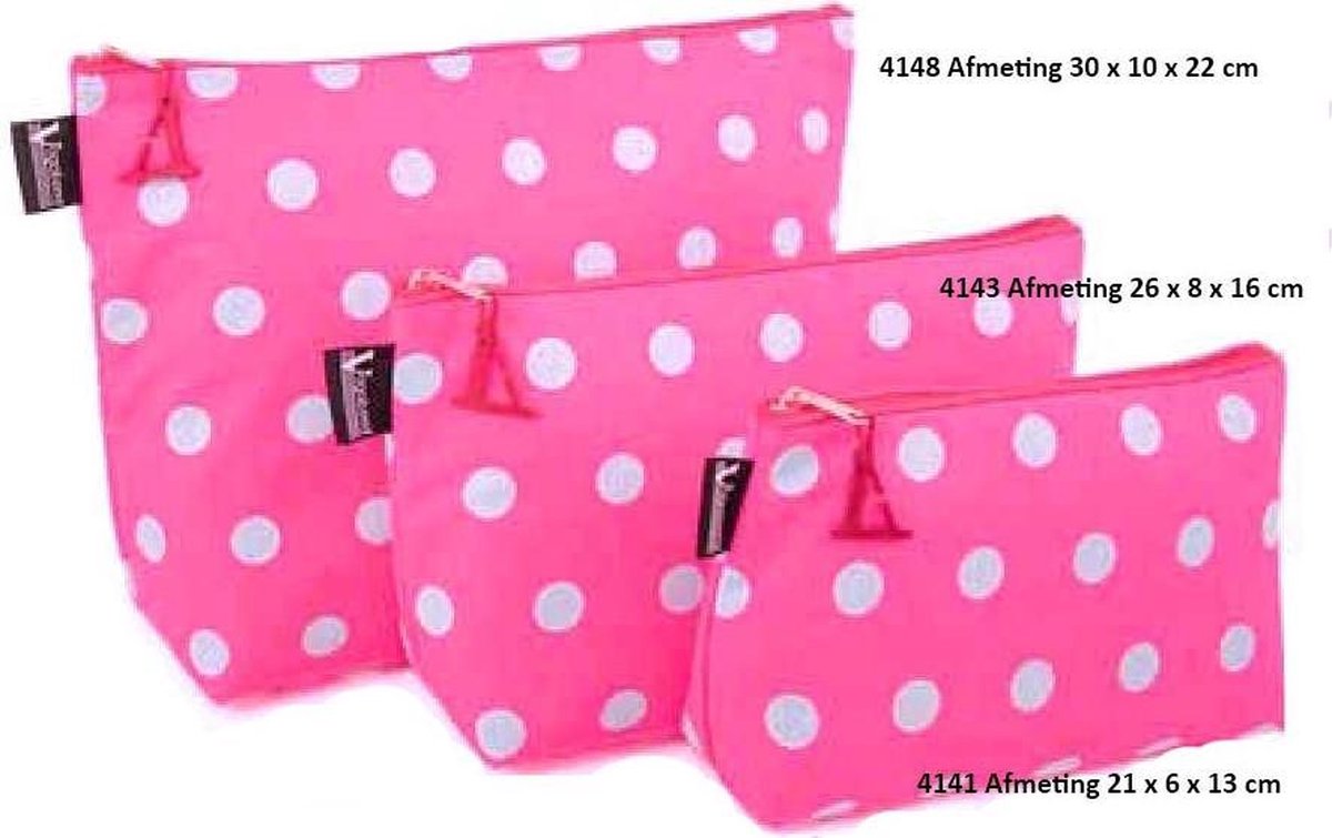 Vagabond-Toilettas-Sack "Hot Spot" 4141 afmeting 21 x 6 x 13 cm