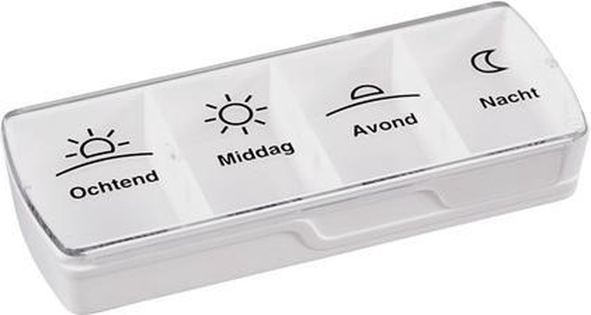 Anabox® dagbox compact - wit - pillendoos - medicijndoos - medicijndoos.nl