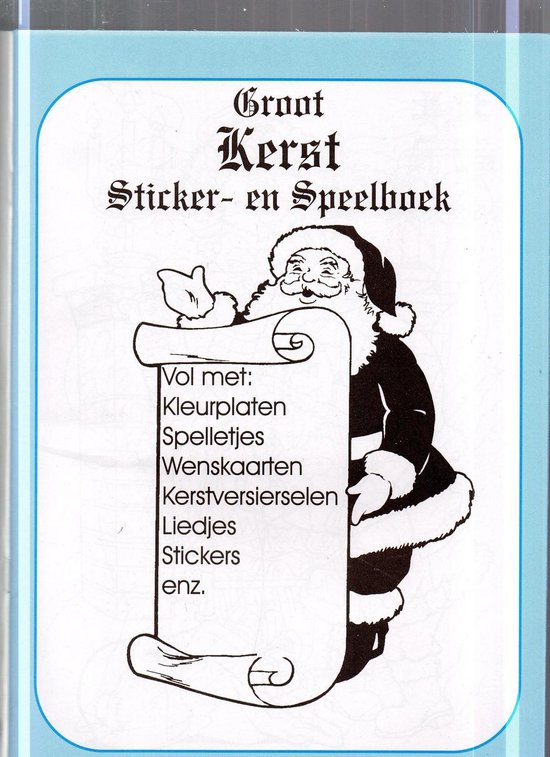 Verhaak Kerst Sticker- En Kleurboek A4