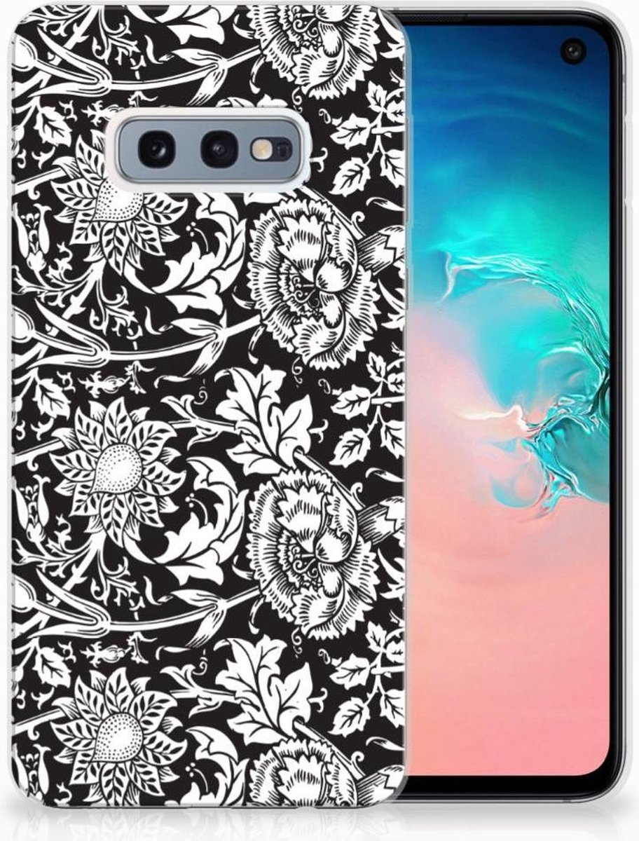 Samsung Galaxy S10e TPU Case Black Flowers
