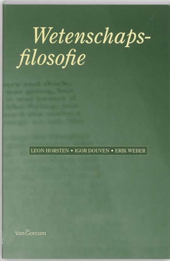 Cover van het boek 'Wetenschapsfilosofie / druk 1' van I. Douven en L. Horsten