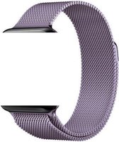 KELERINO. Milanees bandje - bandje geschikt voor Apple Watch Series 4 (44mm) - Lavendel