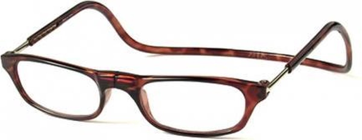 Clic Vision Leesbril donker havanna +2.0