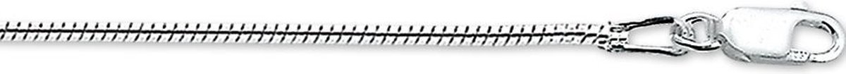 Glams slang rond 1,4 mm - Zilver