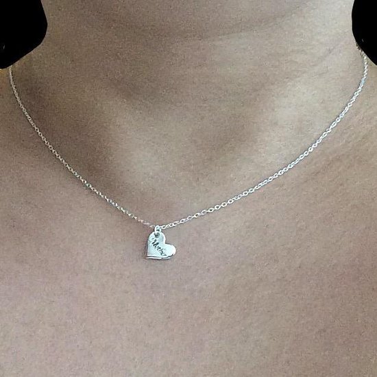 INFUSEU Cadeaus voor mama, mama en dochter, 925 sterling zilver, hanger, moeder, sieraad, cadeau, 18 inches, Sterling zilver