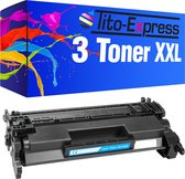 PlatinumSerie 3x toner cartridge alternatief voor HP CF226A 26A Black