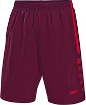 Jako - Shorts Turin - Korte broek Rood - L - bordeaux/rood