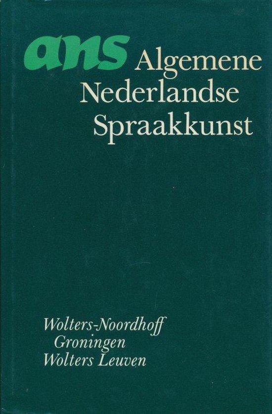 Algemene Nederlandse spraakkunst - cover