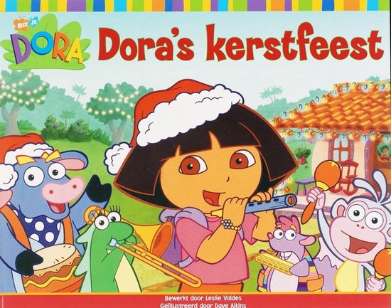 Cover van het boek 'Dora's kerstfeest' van Leslie Valdes