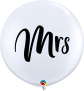 Qualatex - Megaballon Wit MRS 2 stuks