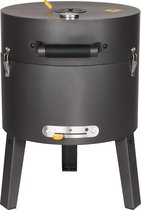 Boretti - Tonello houtskoolbarbecue - BBQ - ø 37 cm - Zwart - draagbaar