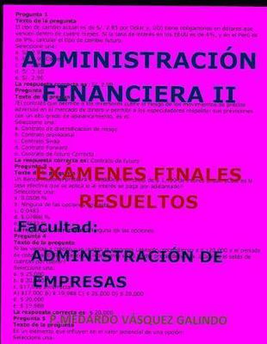 Administraci�n Financiera II-Ex�menes Finales Resueltos - cover