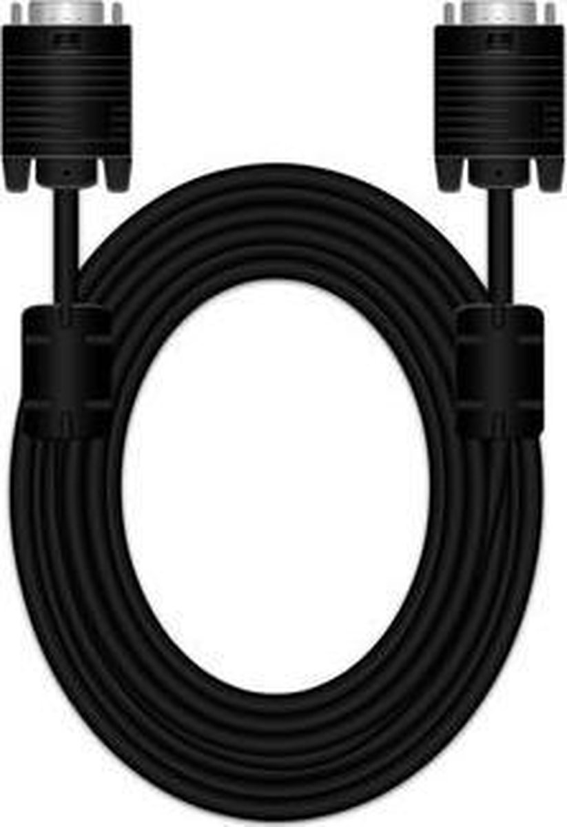 MediaRange SVGA monitor connection cable, VGA/VGA, 5.0m, black