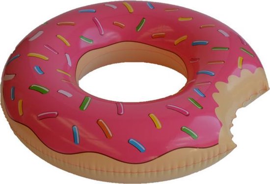 Opblaasbare Donut Zwemring Pink - Ø90cm - Blue Wave