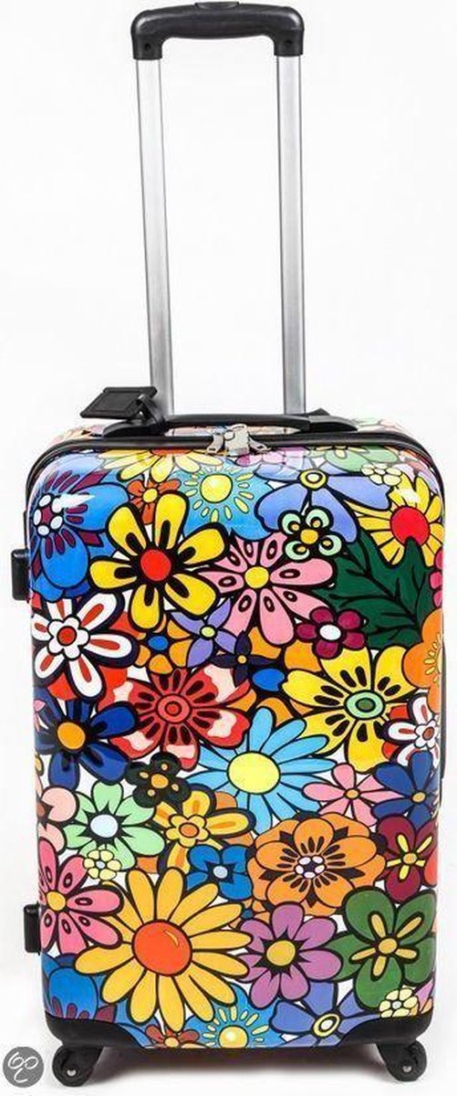 trolley travel bag flowers