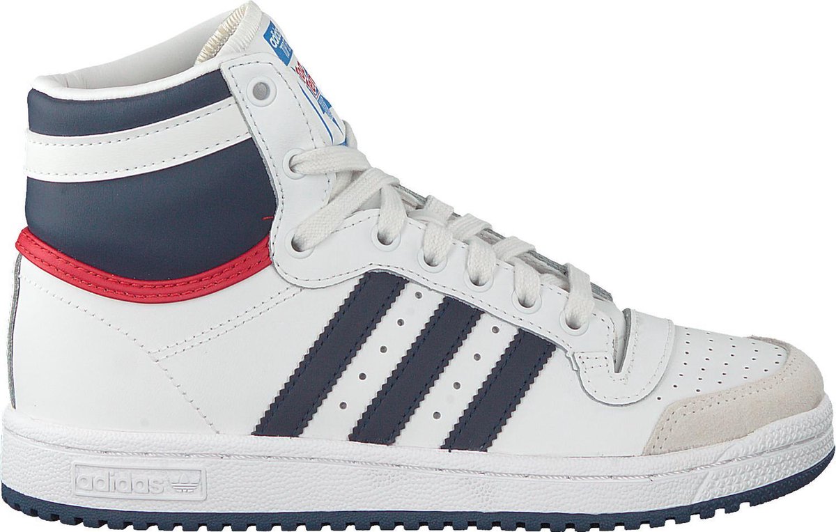 Adidas Jongens Hoge sneakers Top Ten Hi J - Wit - Maat 38⅔ | bol.com