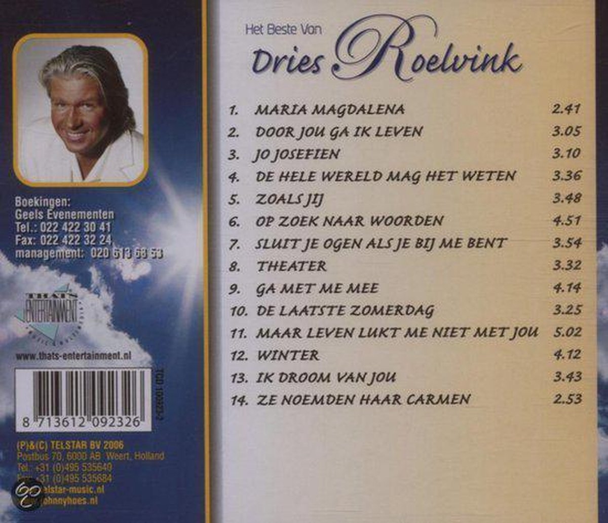 Het Beste Van, Dries roelvink | CD (album) | Muziek | bol