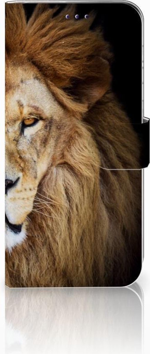 Samsung Galaxy A50 Telefoonhoesje met Pasjes Leeuw