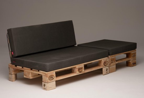 duidelijkheid Van toepassing Koken Soflex Lite | loungebank met hocker | palletbank pallet tuinmeubel | bol.com