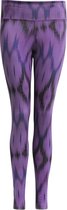 Yoga-legging "Devi" - Ikat purple L Loungewear broek YOGISTAR