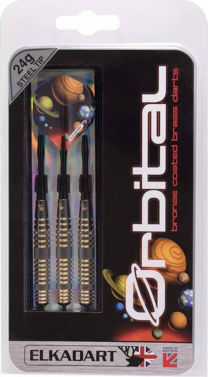 ABC Darts - Dartpijlen Brass Supergrip - Orbital Space - 24 gram van ABC Darts — afbeelding 3