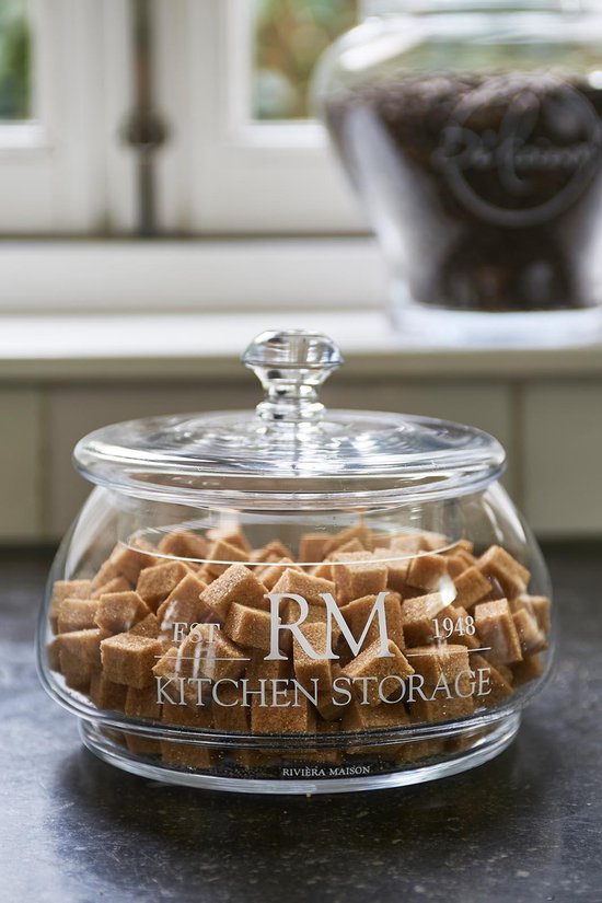 cursief karakter Gemaakt van Riviera Maison RM Kitchen Storage Jar - Voorraadpot - Glas | bol.com