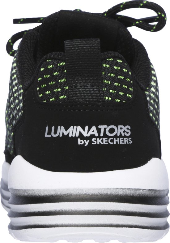 Skechers S Lights- Luminators Sneakers Mannen - Black Lime- 33 | bol.com
