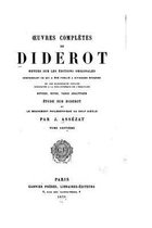 Oeuvres completes de Diderot - Tome VII
