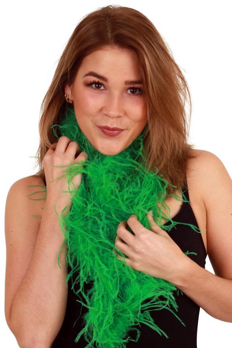 Boa Struisvogelveren groen 2 mtr