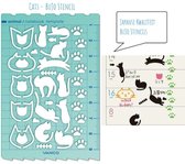 Mijn Bullet Journal Birds + Mijn Bullet Journal Stencil Cats verpakt in een Zipperbag