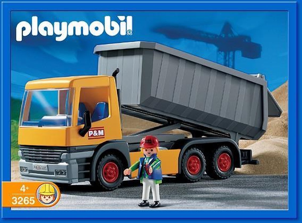 Camion à benne basculante Playmobil chantier - 3265 | bol.com
