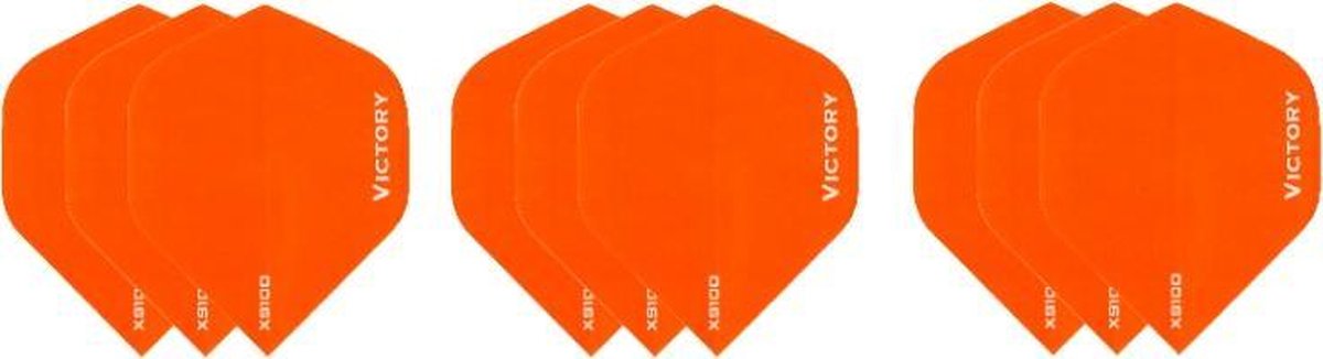 3 sets (9 stuks) Super Sterke Oranje Poly XS100 - dart flights - darts flights
