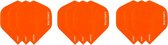 3 sets (9 stuks) Super Sterke Oranje Poly XS100 - dart flights - darts flights