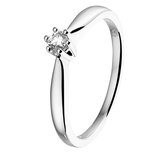 The Jewelry Collection Ring Diamant 0.08ct H Si - Witgoud