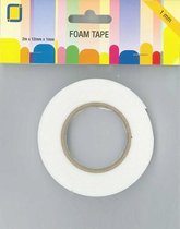 Foam tape rolls 1 mm dik en een lengte van 2 meter.