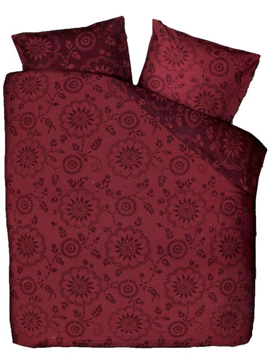 Satijnen Overtrek Carmen Aubergine200 x 200/220 cm