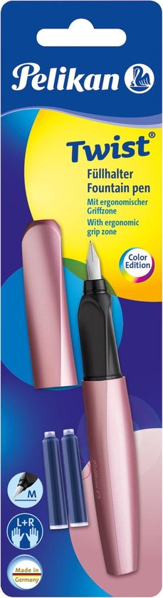 Stylo plume Pelikan 806268 système de remplissage cartouche rose 1 pc (s)