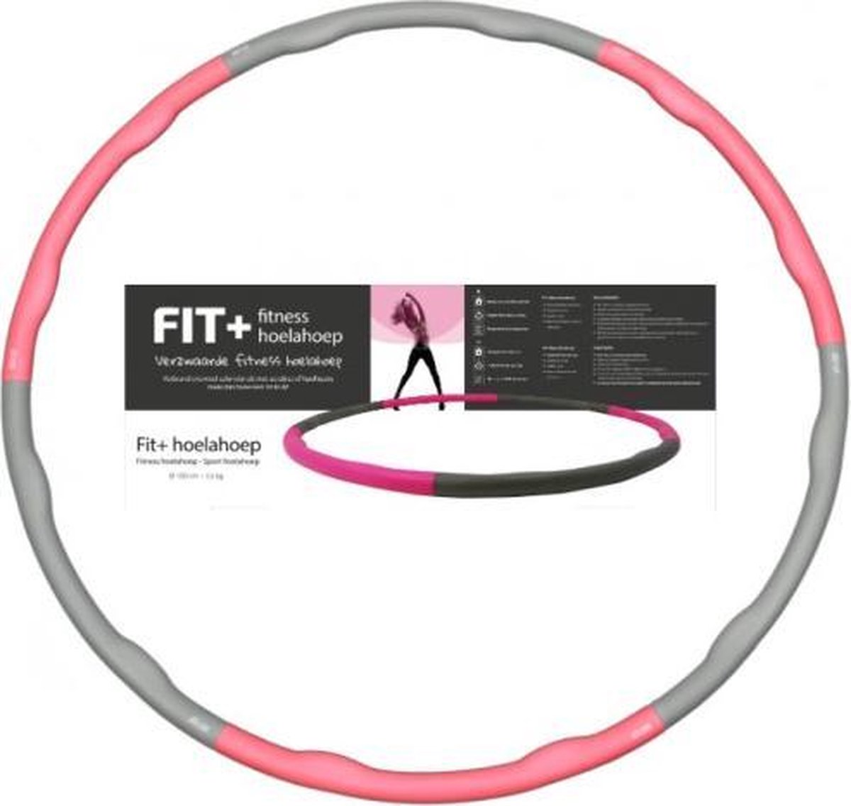 Sportbay® FIT+ fitness hoelahoep (1.8 kg) incl DVD - Sportbay