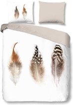 Snoozing Feathers - Dekbedovertrek - Lits-jumeaux - 260x200/220 cm + 2 kussenslopen 60x70 cm - White