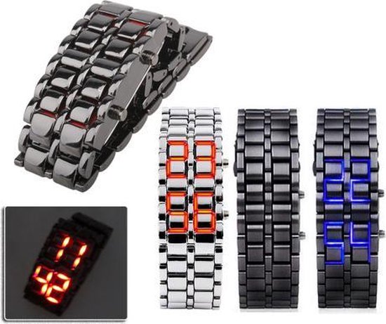 Dames Heren Horloges Mode Nieuwigheid Lava Rood Blauw LED Dames Heren Horloges Mode Nieuwigheid Lava Rood Blauw LED