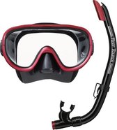 ReefTourer Snorkelmasker Duikbril Snorkelset RC-0105-zwart/rood